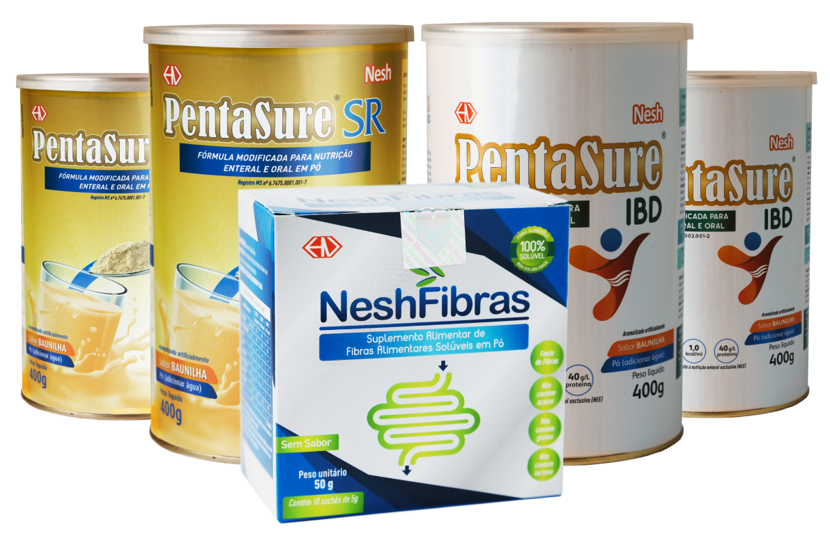 Fórmulas de nutrição da Nunesfarma Nesh.